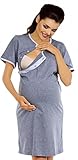 Zeta Ville Nursing Nightdress Robe Labour Hospital Gown Mix & Match 393c
