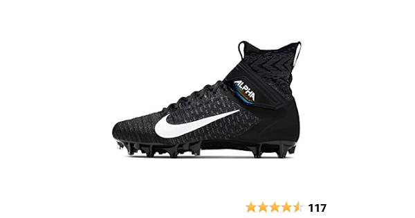 Amazon.com: Nike Alpha Menace Elite 2 - Tacos de fútbol para hombre,  negro/blanco/gris oscuro : Ropa, Zapatos y Joyería