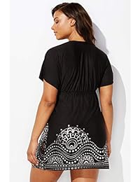 Trajes de baño para todas las damaes de tamaño grande Kate Foil Cover Up Dress