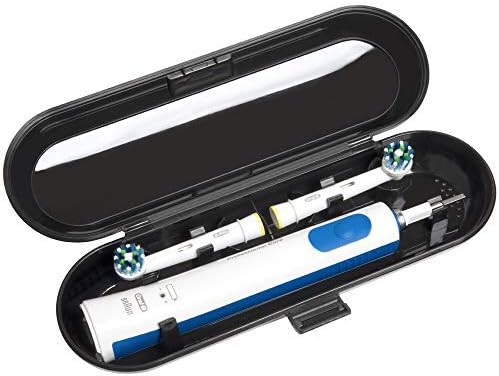 Funda de viaje para cepillo de dientes eléctrico Oral B y Philips Sonicare, color negro