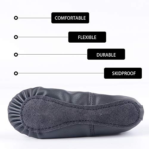 1 Leather+Ballet+Shoes+Toddlers+Slippers