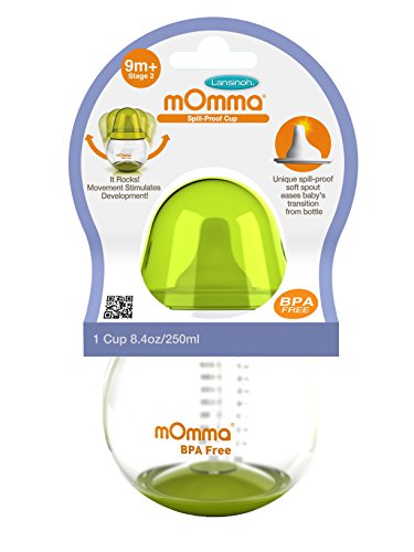 Lansinoh mOmma Spill Proof Cup, Green, BPA Free and BPS Free