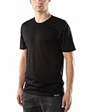 Woolly Clothing Men’s Merino Wool Crew Neck Tee Shirt – Ultralight – Wicking Breathable Anti-Odor