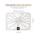 TV Antenna,2018 Upgrade Digital TV Antenna Best 50+ Miles Range with Amplifier Signal Booster for Indoor, UL USB Power Supply and 16.5FT High-Performance Coax Cable-1080P 4K Ready for FUN-Transparen