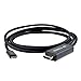 XF TIMES USB C to HDMI Cable USB 3.1 Type C Male (Thunderbolt 3 Compatible) to HDMI Male 4K x 2K Cable for the 2016 MacBook Pro, Chromebook Pixel, Samsung Galaxy S8/S8 Plus etc. (6 Feet/1.8 Meters)