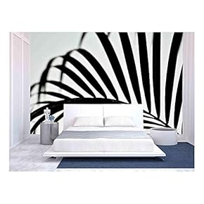 Zebra Plant Backround - Removable Wall Mural | Self-Adhesive Large Wallpaper - 66x96 inches