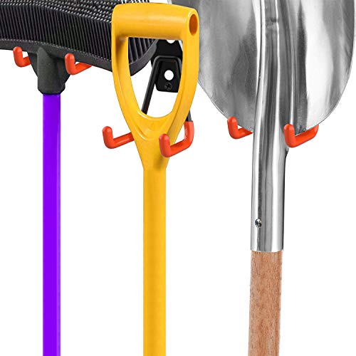Heavy Duty Garage Storage Utility Hooks for Ladders ,NOUVCOO Wall Mount Tool Holder Different Size Double U Hook