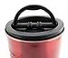 Planetary Design Airscape Stainless Steel Coffee Canister | Food Storage Container | Patented Airtight Lid | Push Out Excess Air Preserve Food Freshness (Small, Candy Apple Red)
