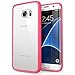 Galaxy S7 Edge Case, [Scratch Resistant] i-Blason **Clear** [Halo Series] Samsung Galaxy S7 Edge Hybrid Bumper Case Cover 2016 Release (Clear/Pink)