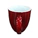 GiftsForYouNow Any Message Here Red Bistro Personalized Ceramic Coffee Mug with Text, 16 oz.