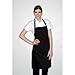 Bib Aprons-black-12 (1dz) Piece Pack-new Spun Poly-commercial Restaurant Kitchen