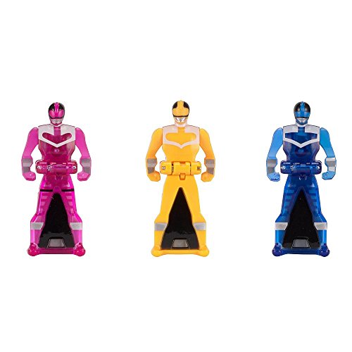 Power Rangers Key Pack Time Force Set C Blue Pink Yellow