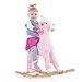 Happy Trails Plush Rocking Penny The Pink Giraffe