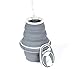 HYDAWAY Charcoal Silicone Collapsible 21 Ounce Water Bottle