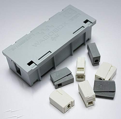 WAGOBOX Electrical LIGHT multipurpose Junction Box for WAGO Connectors Various Pack Sizes Pack of 6, Grey, 6 Pack - Image 3