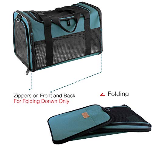 Akinerri Airline Approved Pet Carriers,Soft Sided Collapsible Pet