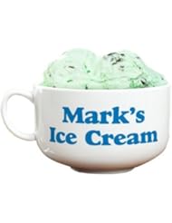 GiftsForYouNow Ice Cream Bowl with Personalized Message and Convenient Handle Design, Holds 32 Oz of Ice Cream