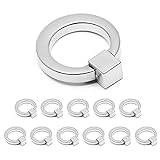 Jiozermi 12 Pcs Cabinet Knobs, Metal Ring Pull