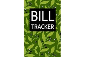 Bill Tracker: A Monthly Bill Payment Tracker Books/ Journals / Notebooks , small pocket size for Expense Checklist / Bookkeeping / Budget Finance ... : green floral cover (Bill Tracker Logbook)