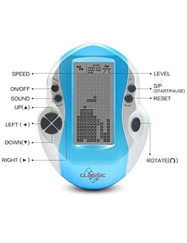 CZT New Block Game Console Green Backlight Large Screen More Convenient for Playing Games Classic Nostalgia Puzzle Built-in 999 　並行輸入 CZT New Retro Block game console green backlight large screen more