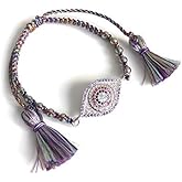 Evil Eye Big Size Purple Bracelet Lucky Charms Jewelry