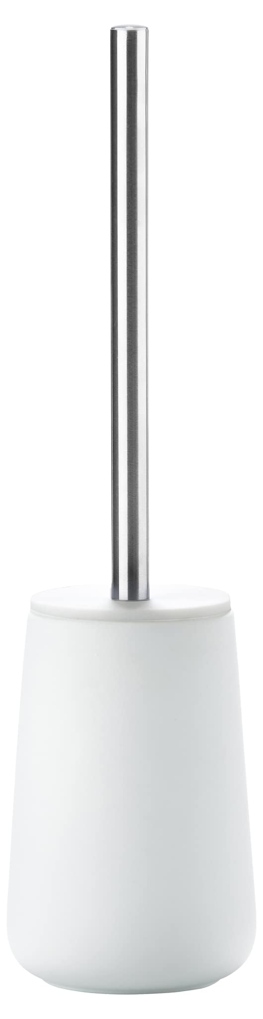 Zone Denmark Nova Toilet Brush with Holder, Hygienic WC Brush, Bathroom Toilet Cleaner with Soft-Touch Finish, Ø 10.3 cm H 37 cm, White