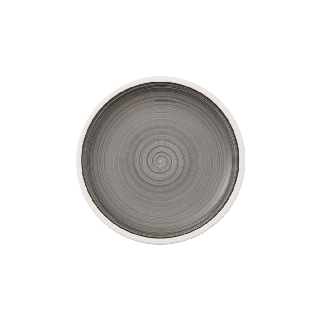 Villeroy & Boch Manufacture Gris Bread Plate, Premium Porcelain, Grey, 16 cm, High-Quality