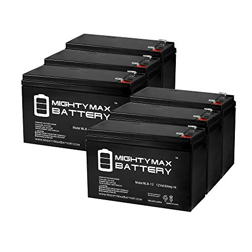 Mighty Max Battery 12V 8Ah Battery Replaces APC BackUPS CS 500, BK500, BK500BLK - 6 Pack brand product