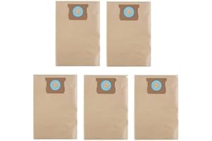 Dxva19-4101 Vacuum Bags Compatible with DEWALT 6 to 10 Gallon Wet/Dry Vacuum Cleaner fit Models DXV06P DXV09P DXV10P DXV10S R