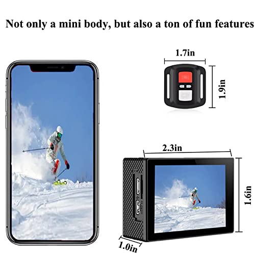 X3R 4K Action Camera 4K/20M /WiFi/4*Zoom/2.4 G Remote Control 2