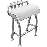 Dolphin T Tops 29" Leaning Post Bench Seat, Integrated 4 Rod Holders, Fits Most Fishing, Center Console, and Bay Boats, Heavy