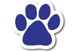 Magnet Me Up: Blue Pawprint Magnet Decal - 5 Inch - Heavy-Duty Automotive Magnet - Adorn Your Car, Truck, SUV with This Stylish Dog-Themed Magnet - Perfect for Pet Enthusiasts