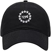 Baseball Cap Men USA 1776 Patriot Embroidered Washed Cotton Dad Hat Baseball Caps