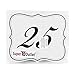 Super Z Outlet Numbers 1-25 Elegant Table Cards Wedding Reception Double Side Decorations