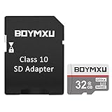 TF Memory Card 32GB,BOYMXU Sd Memory Card 32gb UHS-I Card with Adapter High Speed Tf Card Update-Gray.