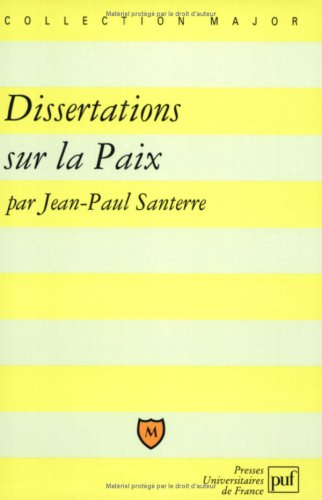 La  paix, dissertations