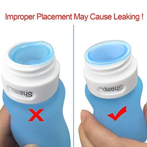 Travel Shampoo and Conditioner Bottles Leak Proof Food Grade Silicone