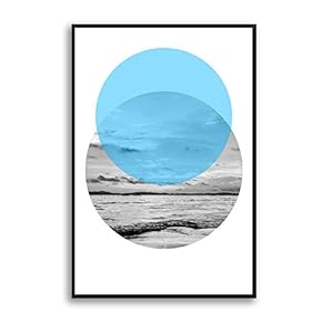 Framed Canvas Home Artwork Decoration Abstract Canvas Wall Art for Living Room, Bedroom - 16x24 inches