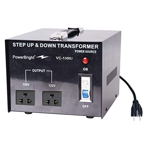 PowerBright 1000W Step Up & Down Japanese Transformer, Power ON/Off ...