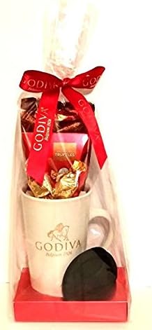 Godiva Brown Mug Chocolate Gift Set – 2017 Holiday Season Assortment (White)