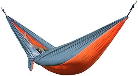 Aiyer 2 Person Parachute Hammock for Camping Cookout,with Rope Buckle,Nylon Portable Foldable 106"*55" Max Load 440LB,for Outdoor Backpacking, Hiking, Beach,Yard, Traveling,
