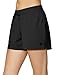 Champion, Lightweight Lounge, Soft Jersey Comfortable Shorts for Women (Plus Size Available), Black, Large