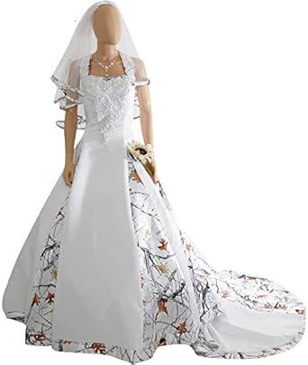 white camouflage dress