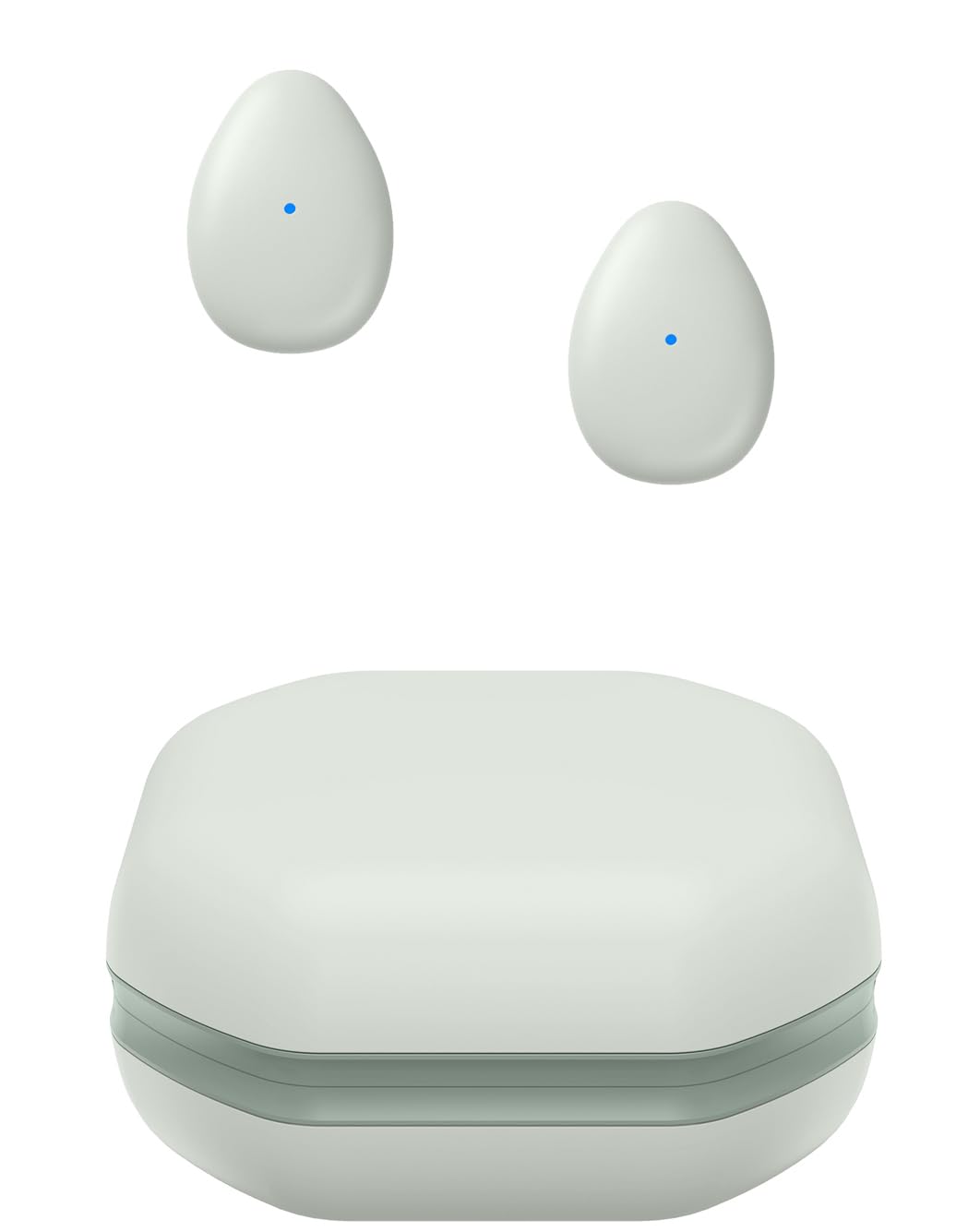 eleror Tiny Wireless Earbuds,Small Semi-In Ear Bluetooth Invisible Headphones Ultra Thin for Side Sleeping & Cycling,Helmet Friendly,Ultra Lightweight Low Pressure Earbuds for Music or Podcasts