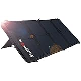 ELEGEEK 22W High Efficiency Foldable Solar Panel Charger Built in icGEEK Fast Charging with Dual USB Output and Adjustable Stand (22W 5V)