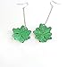 VK Accessories 1 Pair Dangle Earrings Green Large Bow Earrings for Womens, Girls Christmas Theme Gift Earring Hook Style Thanksgiving Day Earring Pendant(Green)