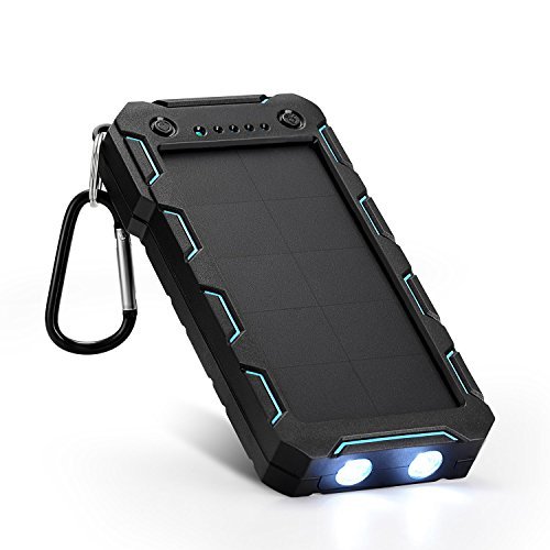 Solar Charger, Solar Power Bank 15000mAh External Backup Battery Pack Dual USB Solar Panel Charger with SunPower 2LED Light, Portable for Emergency Outdoor Camping Travel Solar Charger, Solar Power Bank 15000mAh External Backup Battery Pack Dual USB Solar Panel Charger with SunPower 2LED Light, Portable for Emergency Outdoor Camping Travel