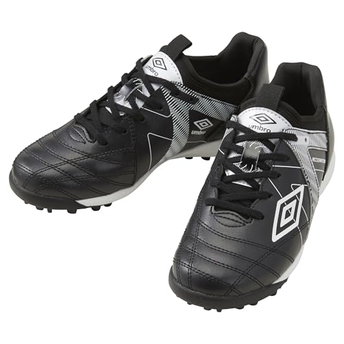 [Umbro] サッカー 運動靴 アクセレイタ JR Wide ワイド 屈曲性 クッション性 反発性 通学 ジュニア キッズ 子供 UF5SFCT2J,BKWH,22.5