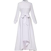 BPURB Clergy Dress for Women Long Sleeve Loose Elegant Minister Outfit