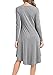 R-Jun Women's Long Sleeve Casual Loose T-Shirt Dress Comfy Swing Tunic Dress Round Neck Flowy Midi Dress With Pockets